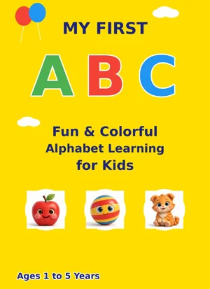 My First ABC: Fun & Colorful 3D Alphabet Book for Toddlers Ages 1-5