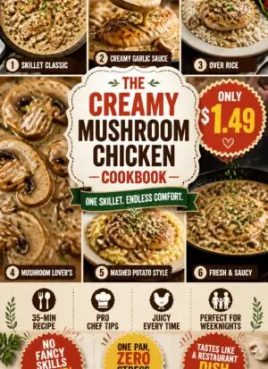 Creamy Mushroom Chicken Dinner – Easy One-Skillet Recipe