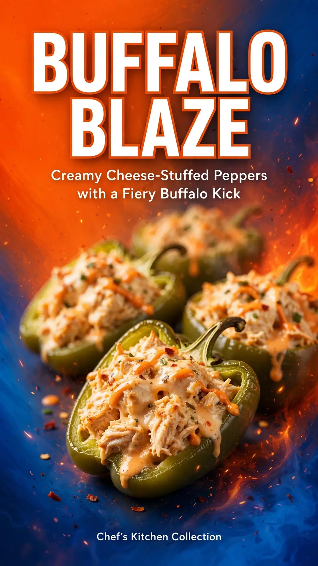 Buffalo Blaze: Buffalo Chicken Stuffed Peppers Cookbook