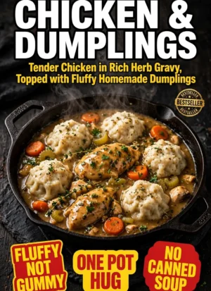 Chicken and Dumplings Recipe – Cozy & Homemade