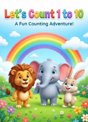 Let's Count 1 to 10: Fun Illustrated Counting Book for Toddlers