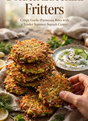 Golden Zucchini Fritters Recipe – Crispy & Easy