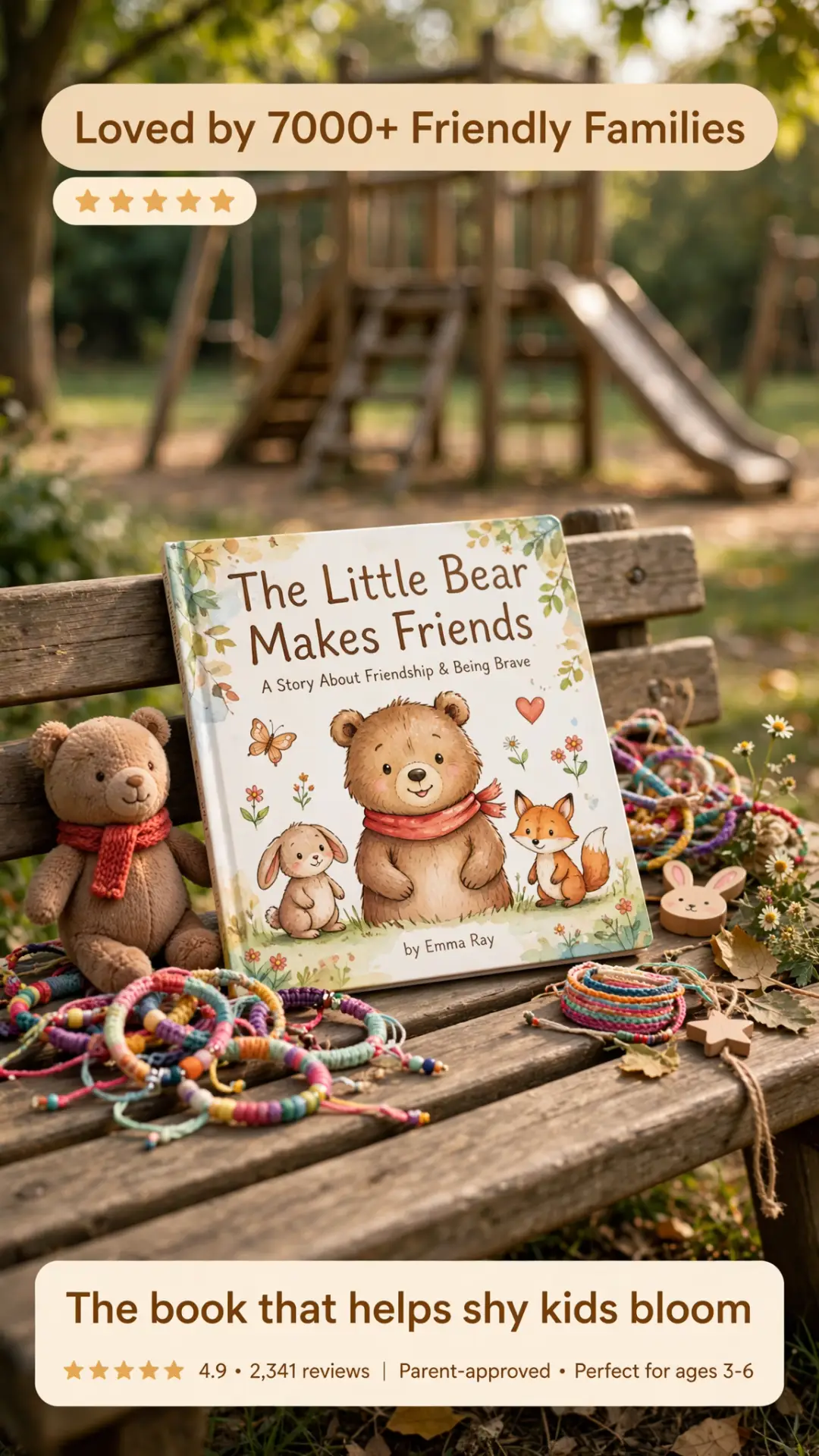 Little Bear Makes Friends: Teaching Kids Courage - Image 2