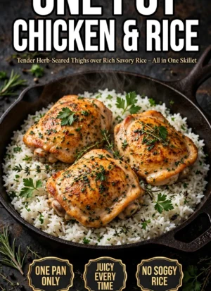 One Pot Chicken and Rice – Easy Weeknight Meal