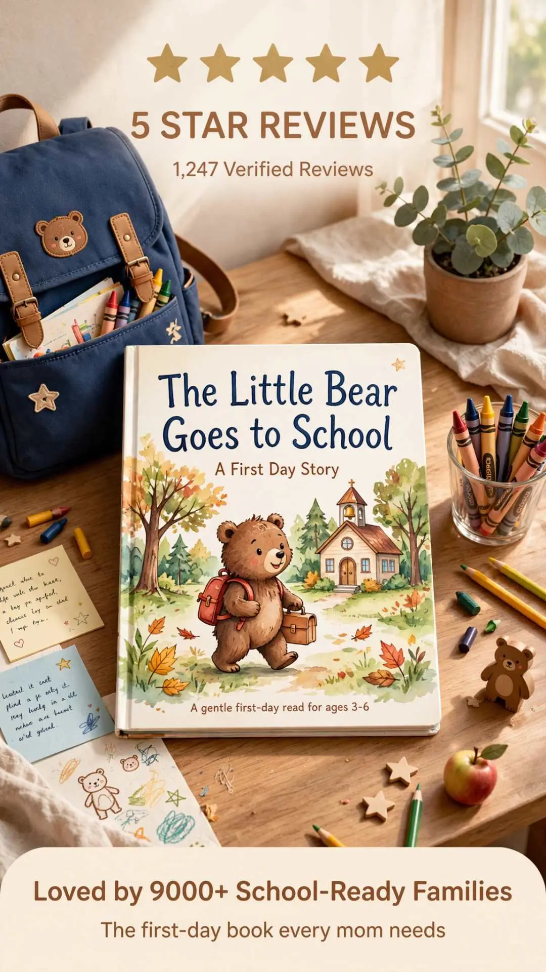 Little Bear Goes to School: A First Day Story - Image 4