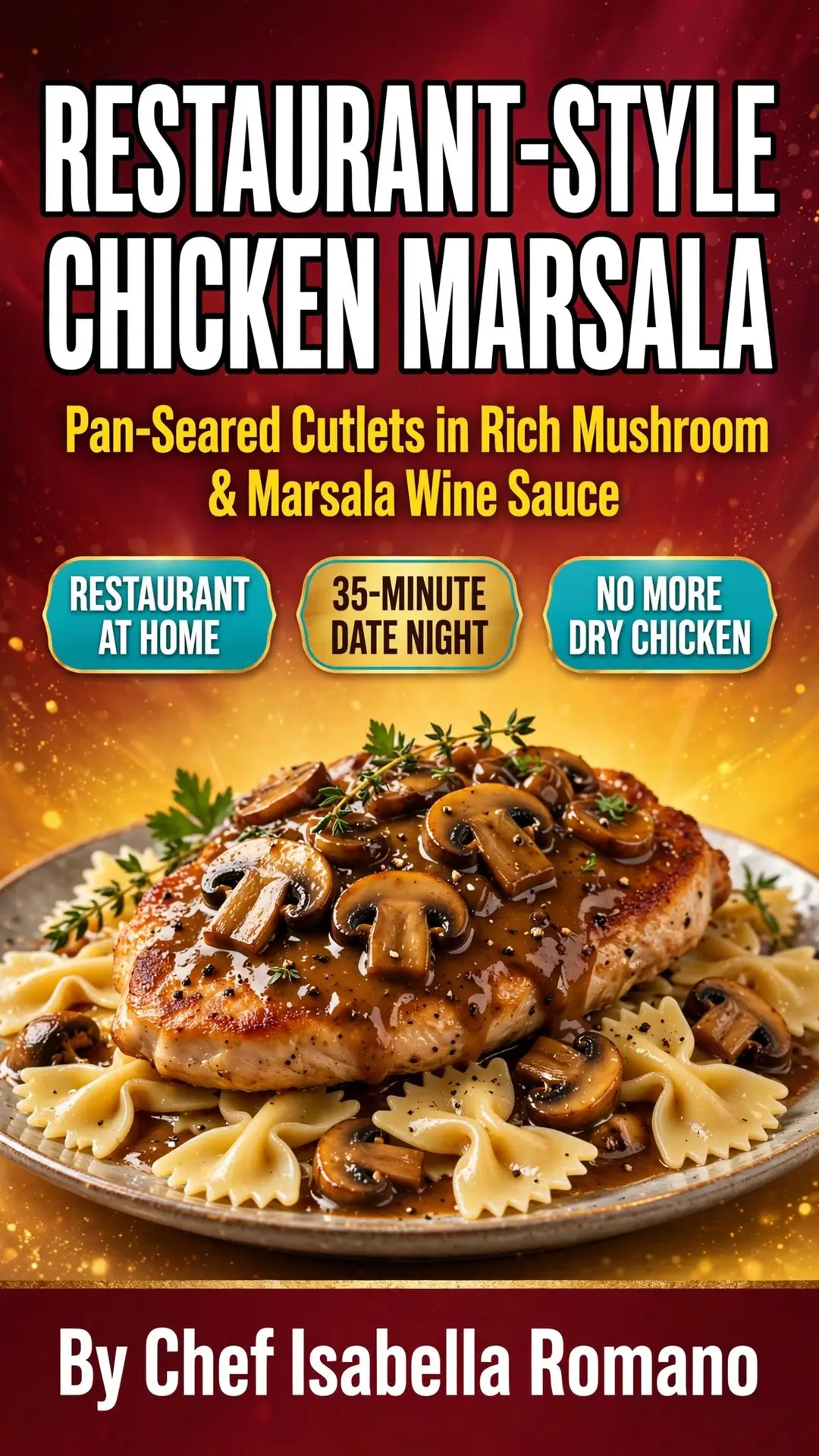 Chicken Marsala Recipe – Rich & Restaurant-Style